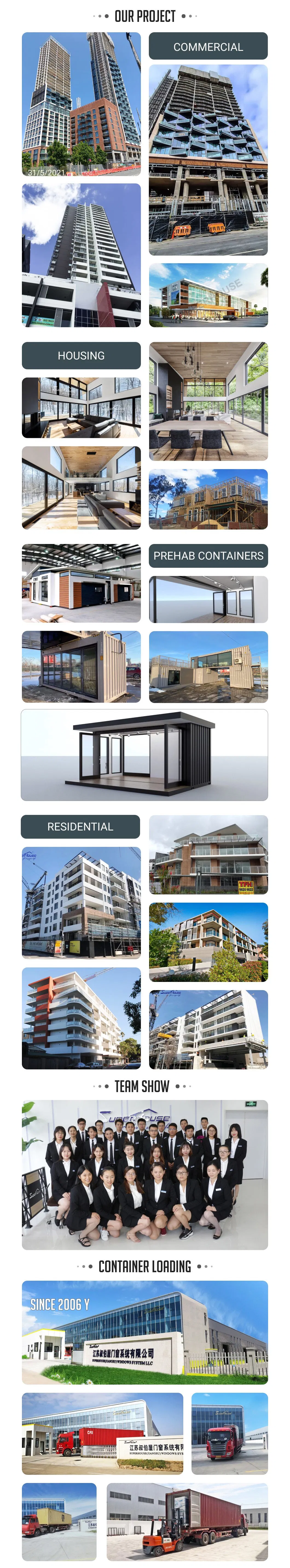 High Quality Aluminium Sliding Opening Windows and Accordion Door