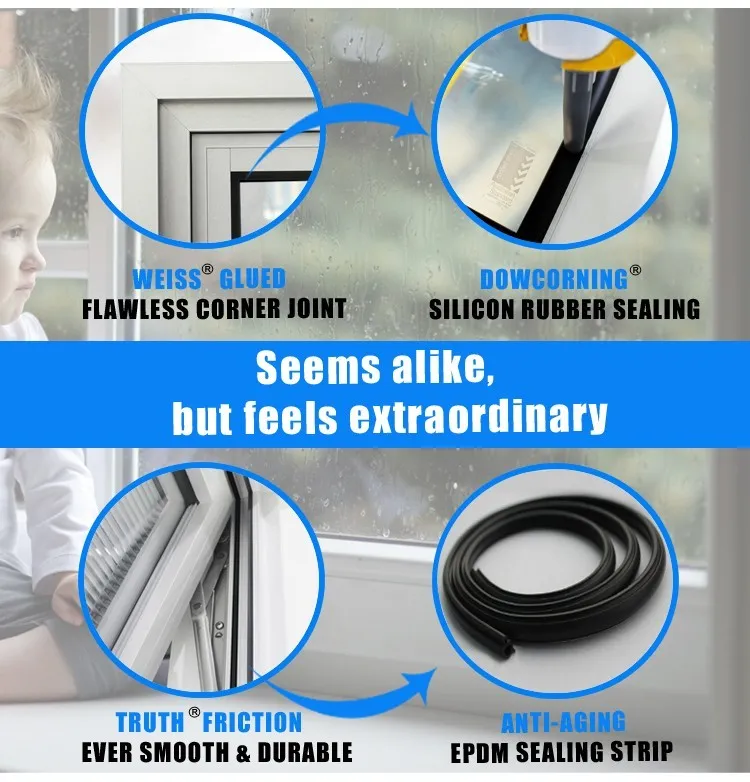 High Quality Aluminium Sliding Opening Windows and Accordion Door