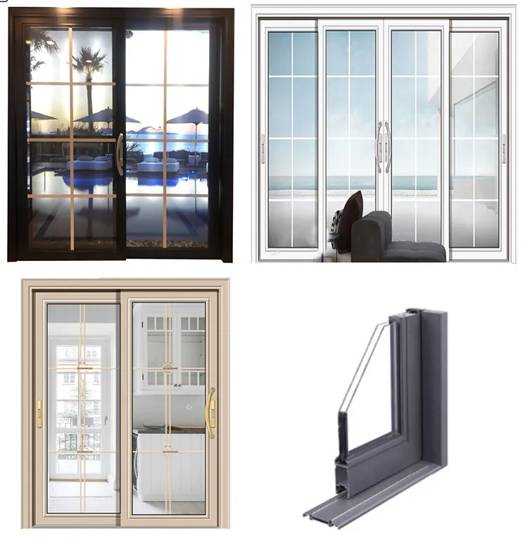 High Quality Kitchen Bathroom Aluminum Glass Door
