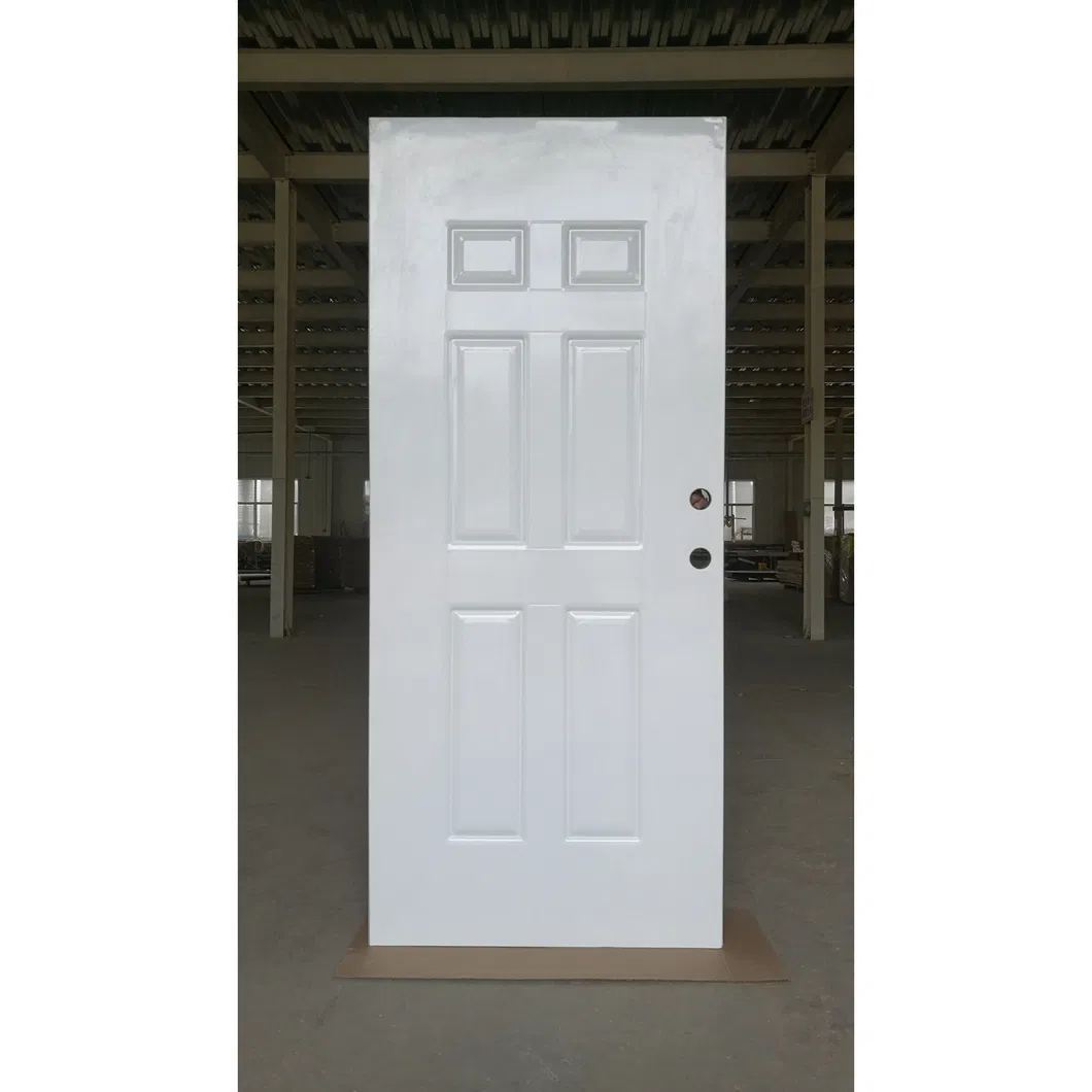 High Quality Level Top 3 Steel Door with Lock Handle Peephole