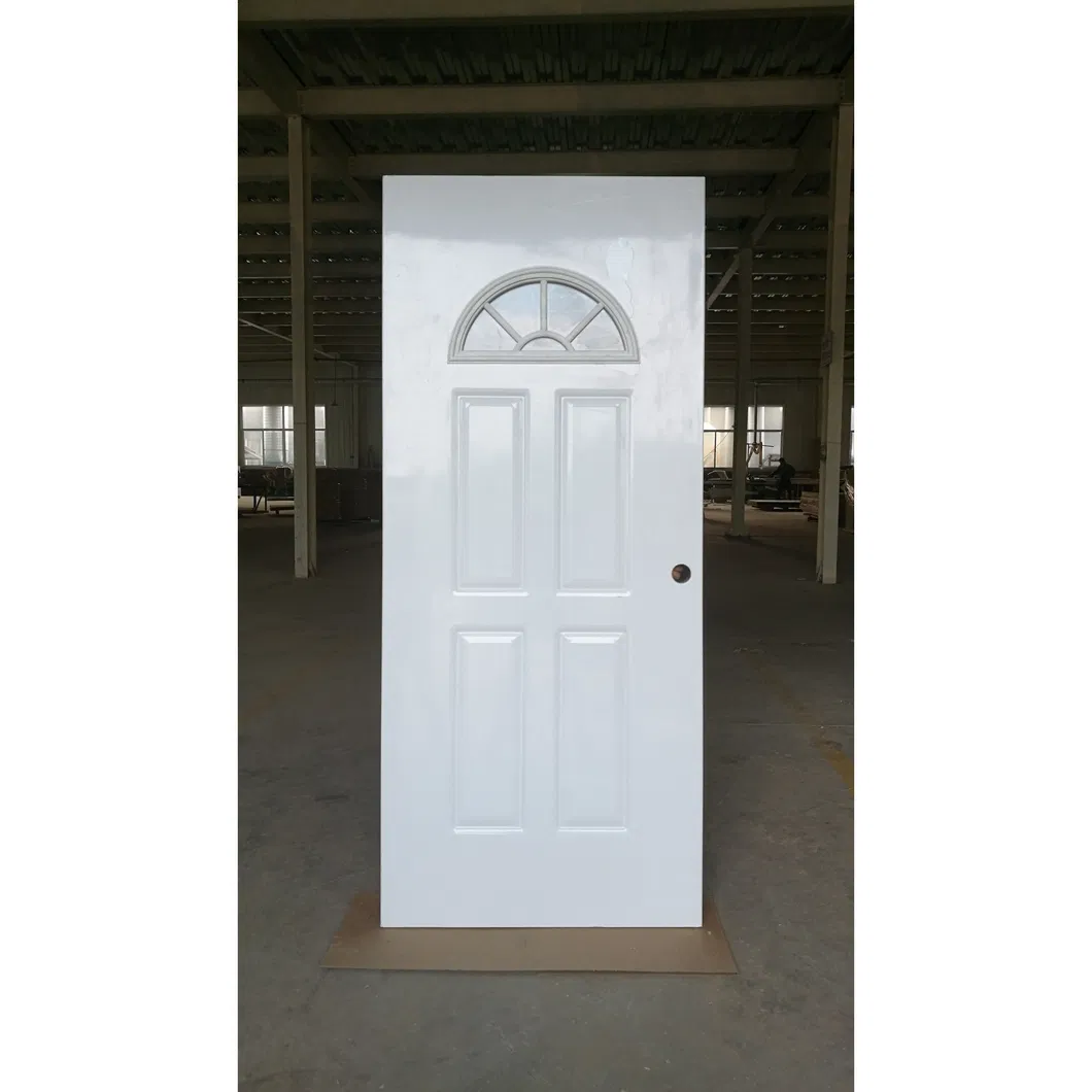 High Quality Level Top 3 Steel Door with Lock Handle Peephole