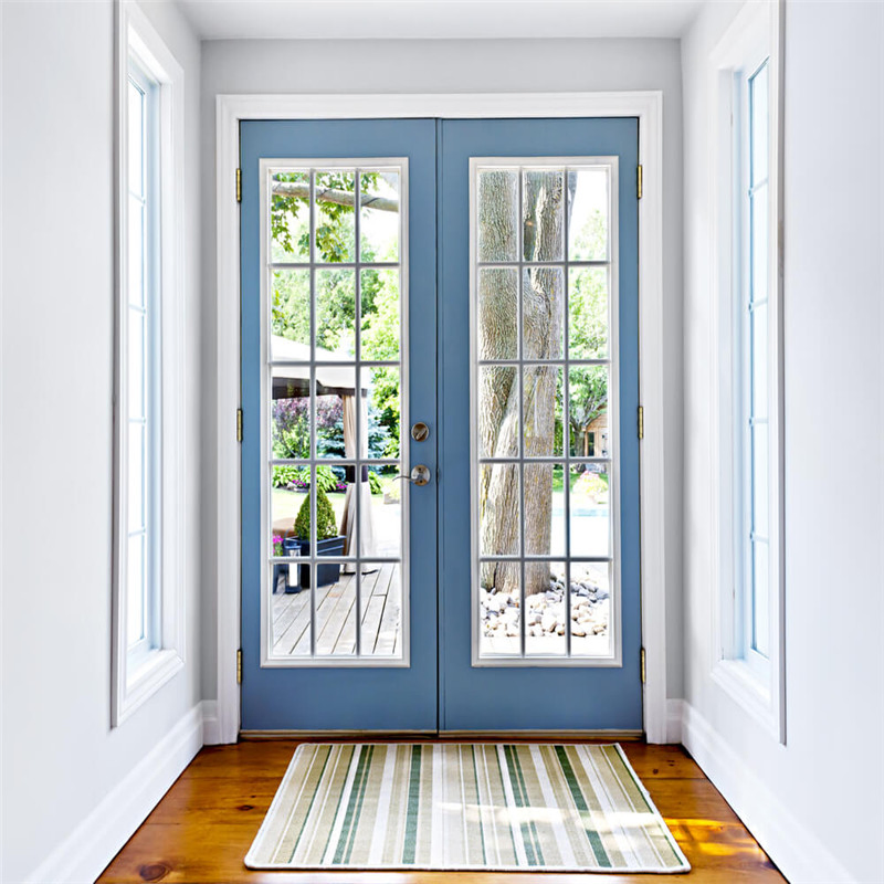 Horizontal High Performance Customized Aluminum Frame Swinging Glass Door