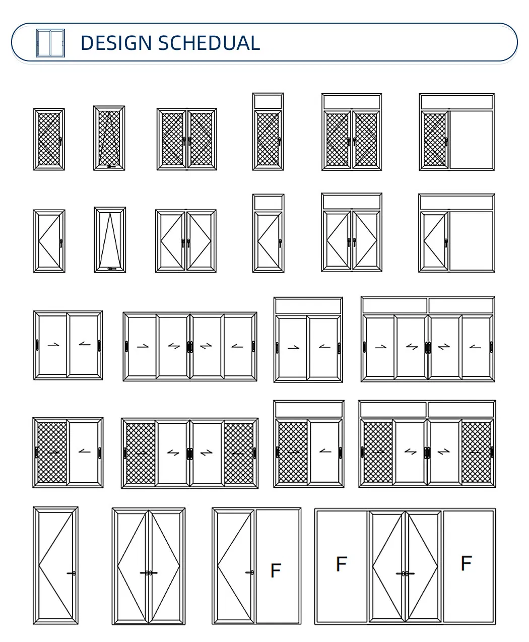 Horizontal Opening Style Aluminum Window Made in China