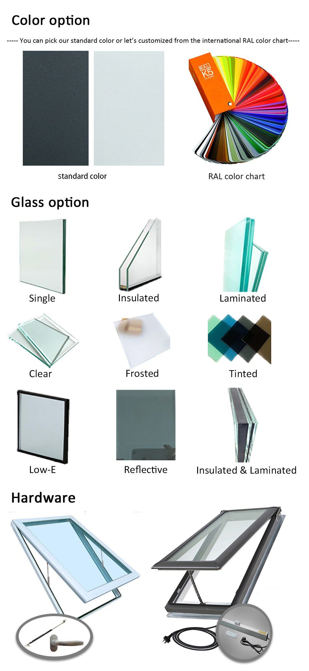 Hot Selling Products Aluminum Roof Window