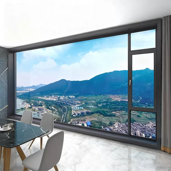 Aluminum Alloy Smart Panoramic Floor-To-Ceiling Sliding Window
