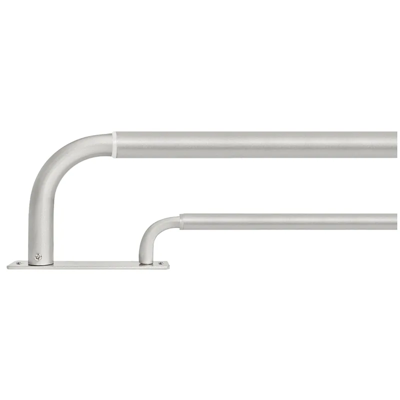 52 Inch L Shaped Double Elbow Curtain Rod