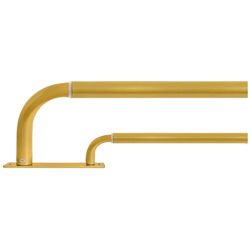 144 Inch L Shaped Double Elbow Curtain Rod