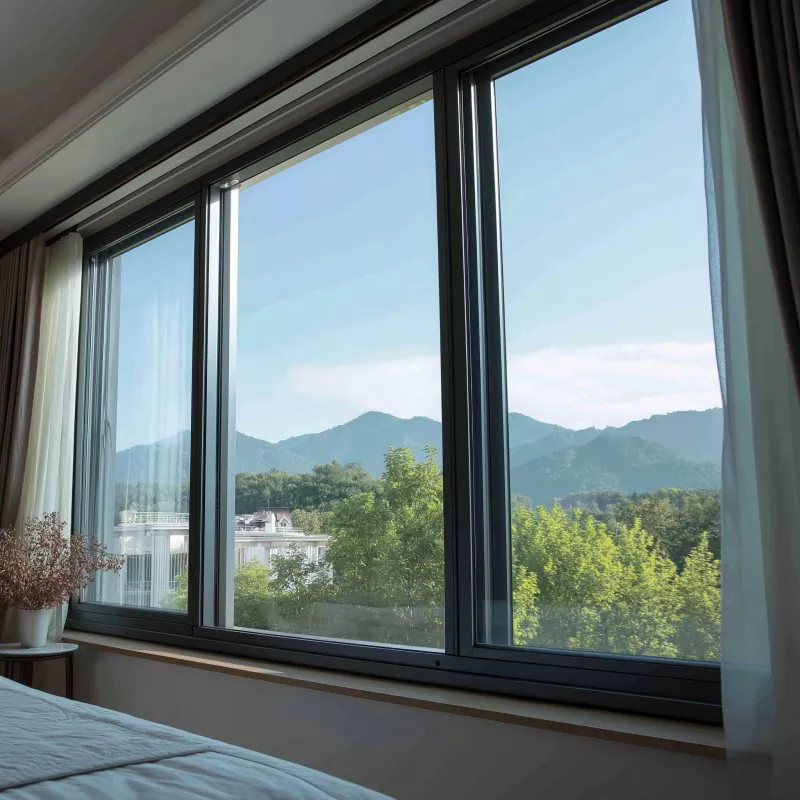 Double Glazed Aluminum Horizontal Sliding Windows