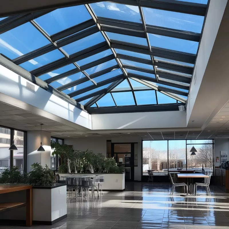Black Aluminum Commercial Skylight