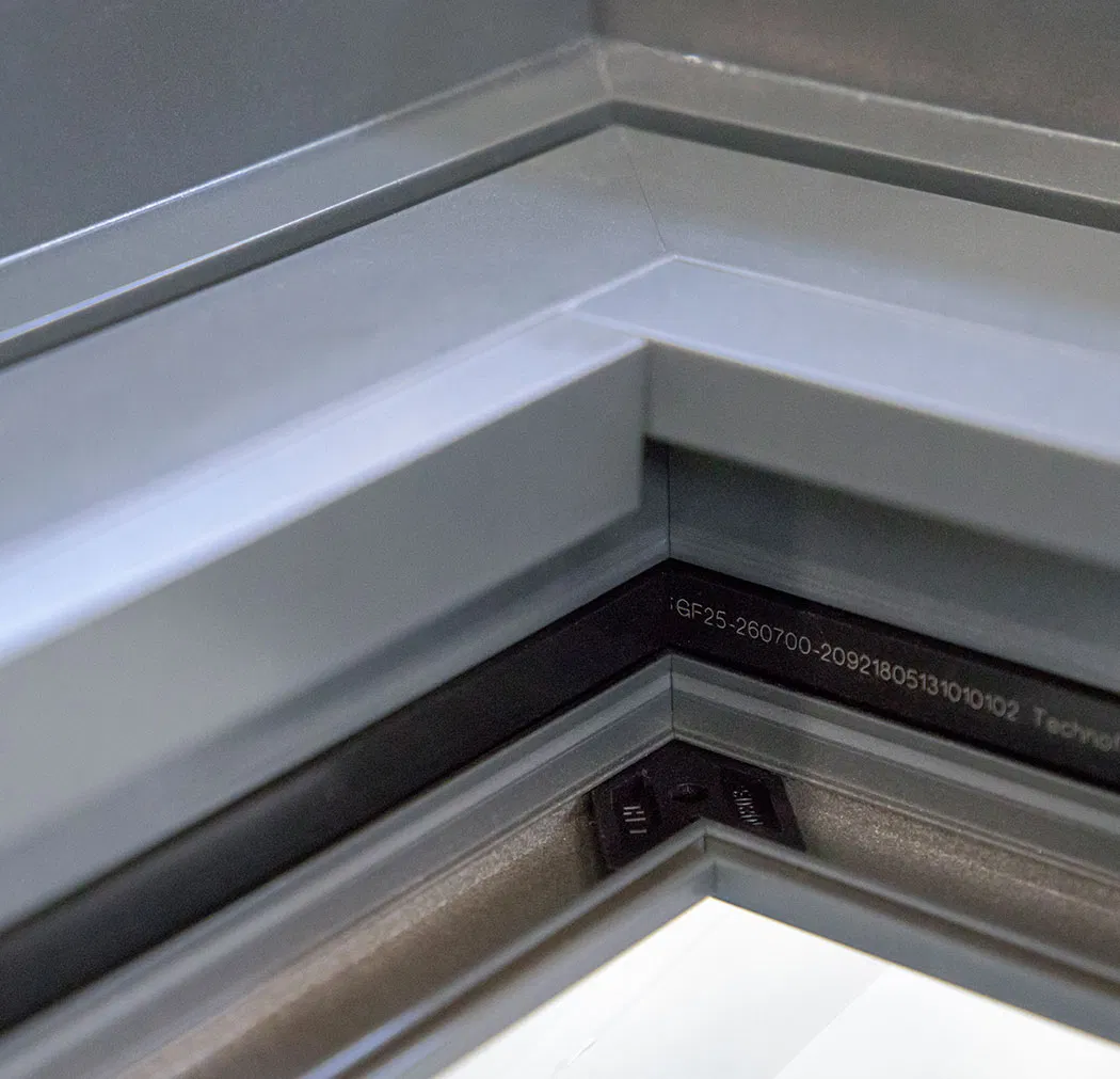 Impact Resistance High Rise Inward Opening Hollow Triple Tempered Glass Aluminum Casement Window with Mosquito Net