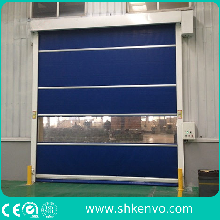 Industrial Automatic Overhead Induced PVC Fabric High Speed Rolling Shutter for Clean Room