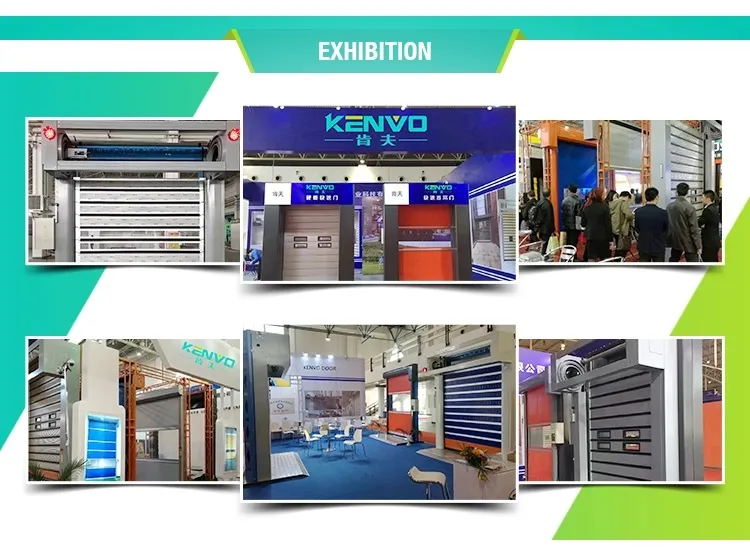 Industrial Automatic Overhead Induced PVC Fabric High Speed Rolling Shutter for Clean Room