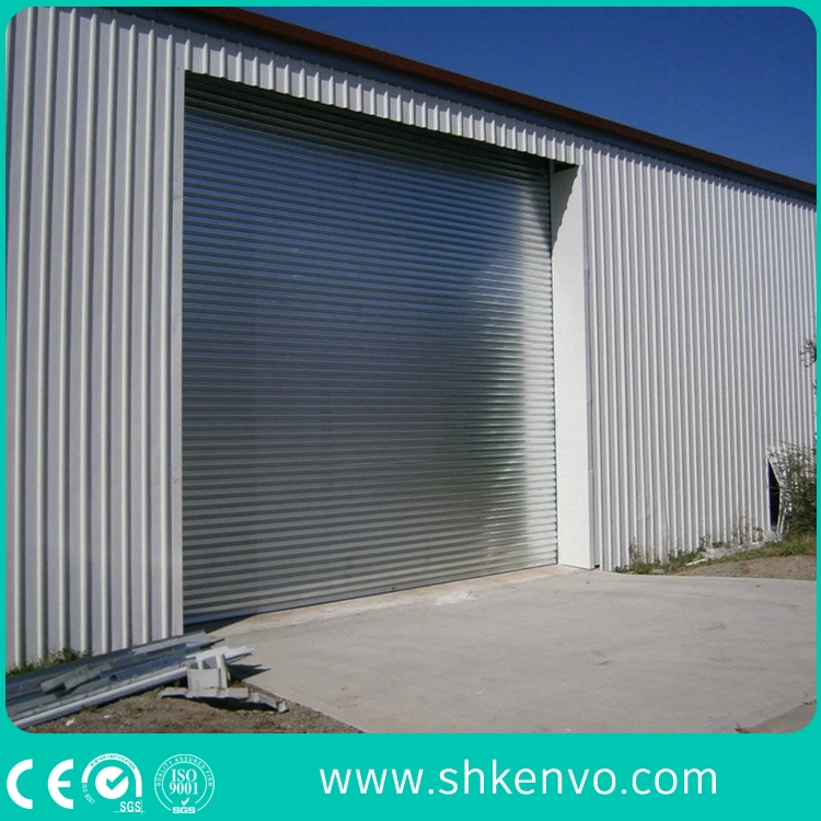 Industrial or Commercial Automatic Galvanized or Stainless Steel Electric Overhead Coiling Metal Roll up or Roller Shutter Garage Door for Warehouse or Factory