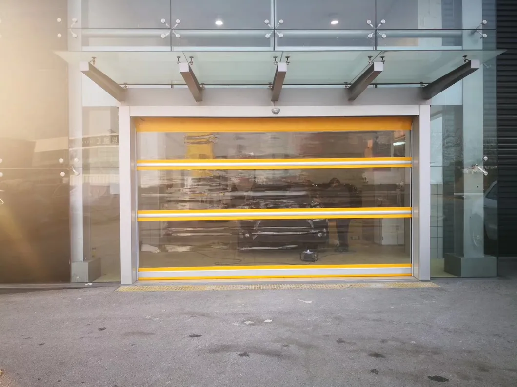 Industrial PVC Fabric High Speed Performance Rolling Fast Acting Rapid Roll up or Roller Shutter Door for Food Factory, Warehouse, Clean Room, Pharmaceutical