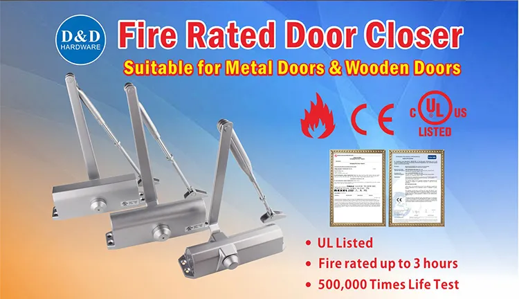 Manufacturers Heavy Duty Automatic Opener UL Fire Hotel Door Closer