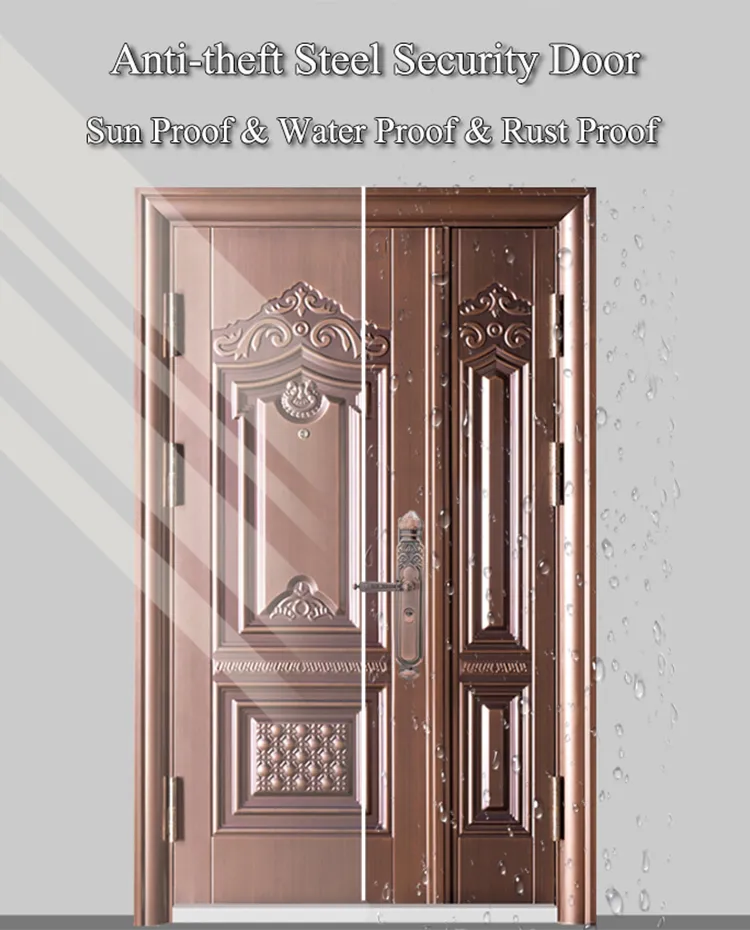 Manufacturing Single Door New Design Metal Steel Door Steel Security Door