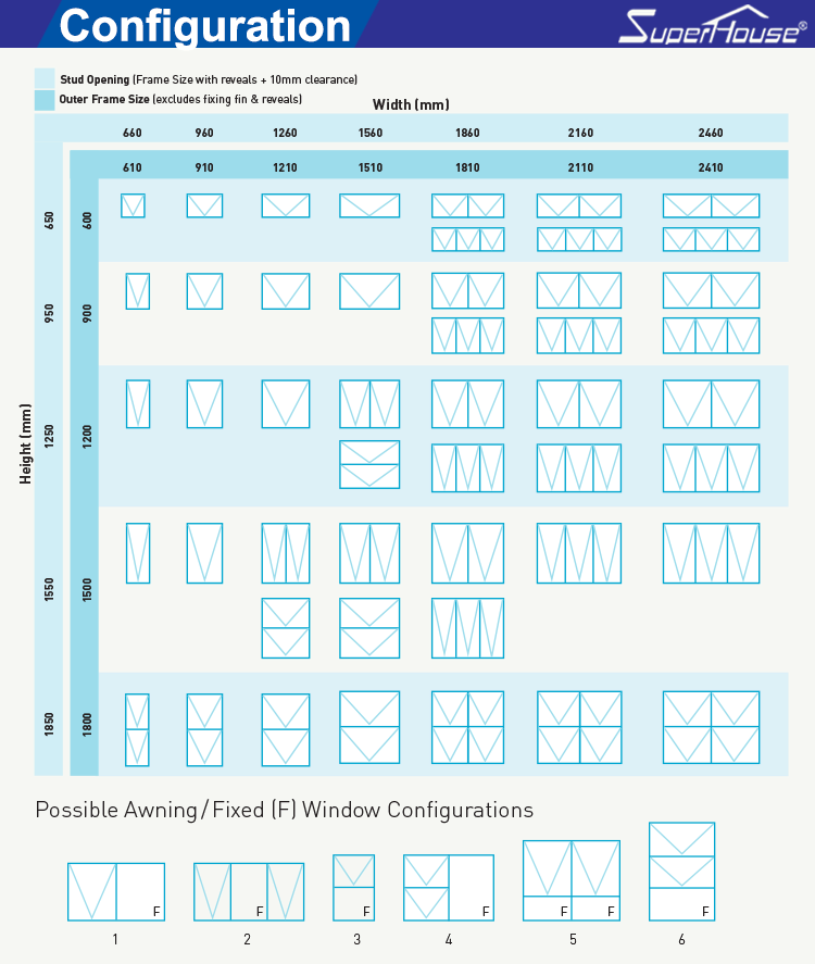 Many Colors Custom Design Aluminum Fixed Window Aluminum Storm Doors