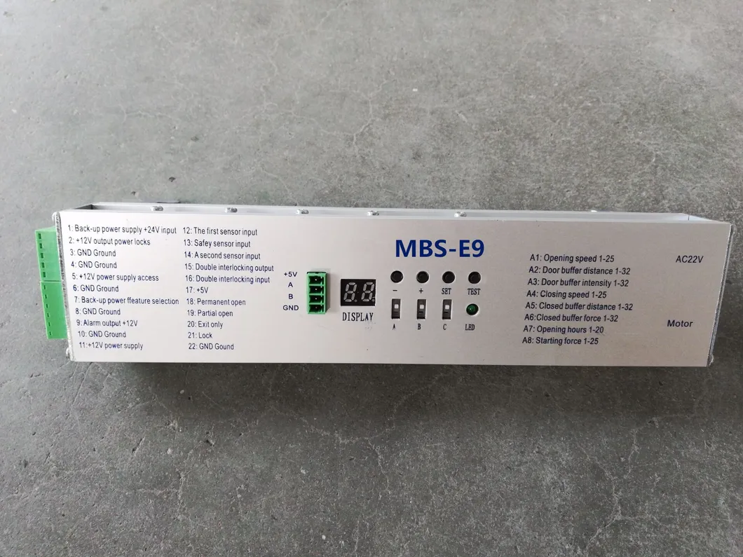 Mbs-E9/E10 Mbsafe Automatic Door Glass Sliding Door Sensor Door Brushless Motor Operator/Opener/Controller/System /Mechanism/Closer/Kit
