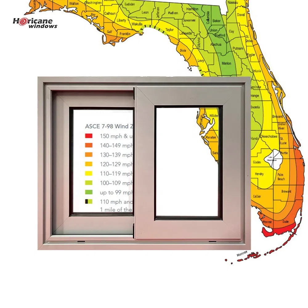 Miami-Dade Noa Approved Aluminium Patio Bi-Folding Windows and Doors with Factory Price