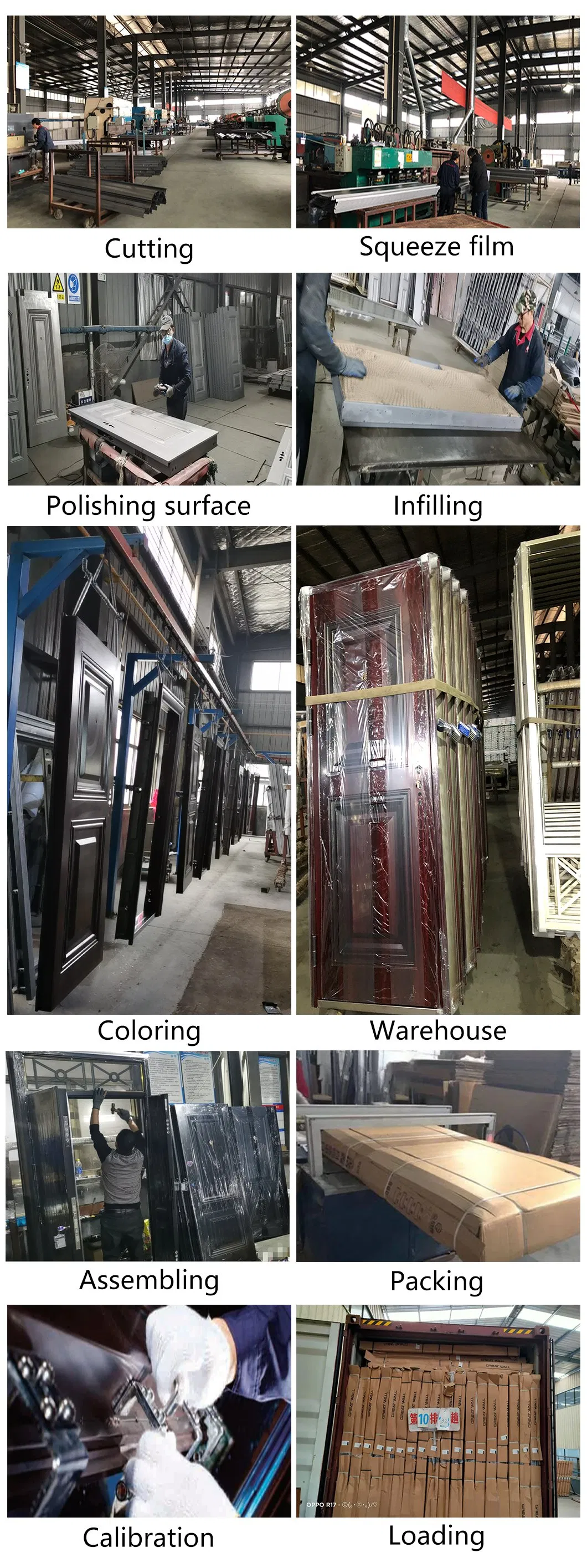 Modern Security Door Popular Fire Door Solid Wooden Security Door