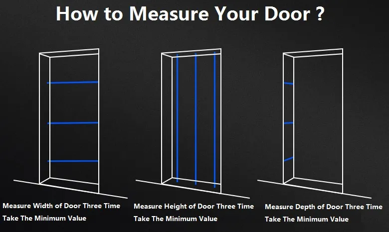 Modern Simple Safe Double Swing Steel Security Door for Zf -Ds-014