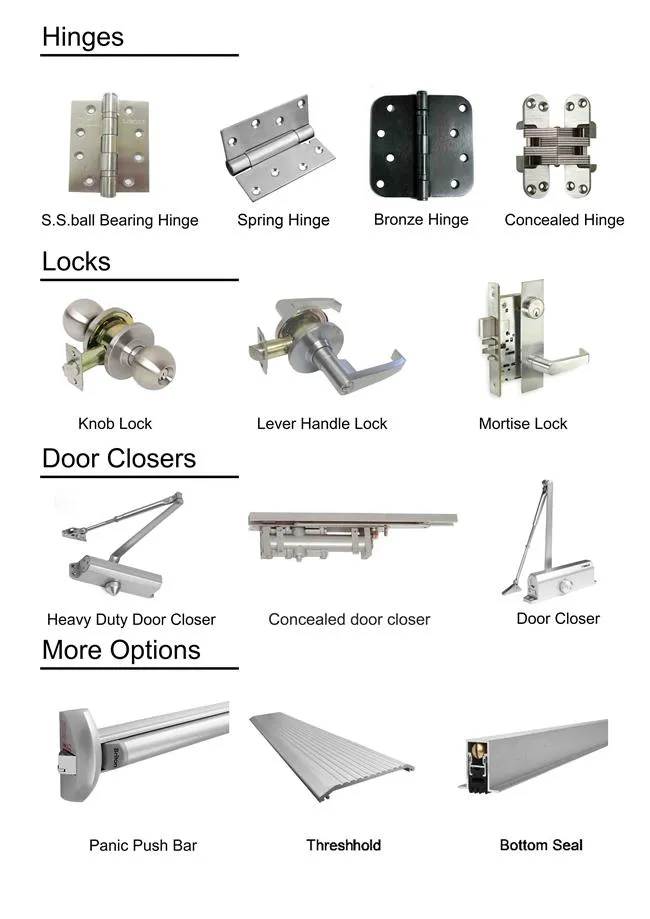 New Design and Competitive Price Steel Fire Rated Door with Good Quality