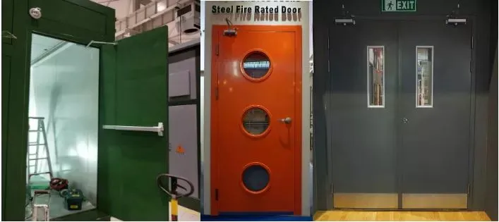 New Design and Competitive Price Steel Fire Rated Door with Good Quality