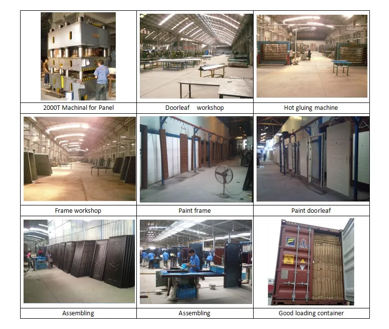 New European Style Security Steel Wooden Armored Entrance Door