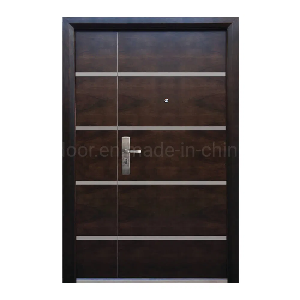 New European Style Security Steel Wooden Armored Entrance Door