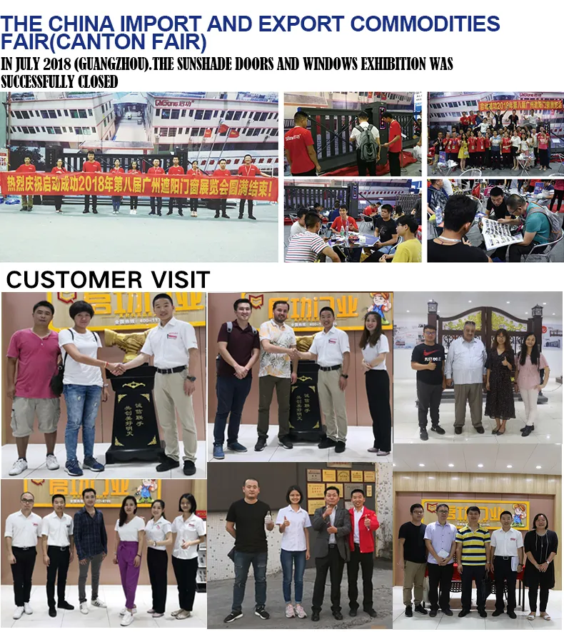 New Product Aluminum Alloy Retractable Gates Fence Door of Retractable Gate Without Track