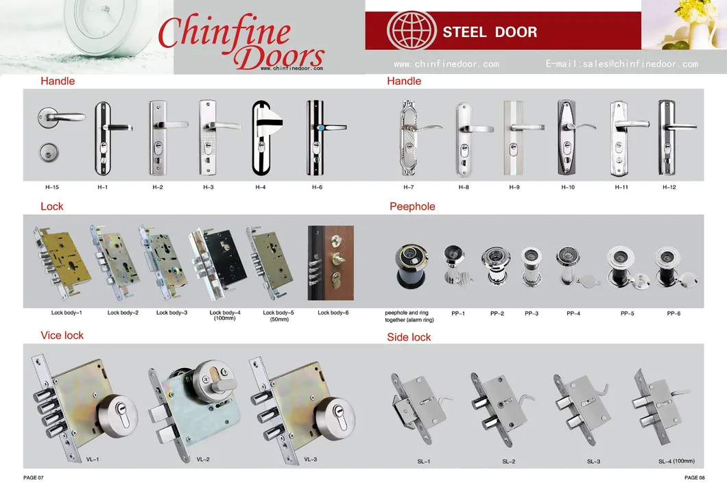 Nigeria Entrance Steel Door (CF-869)