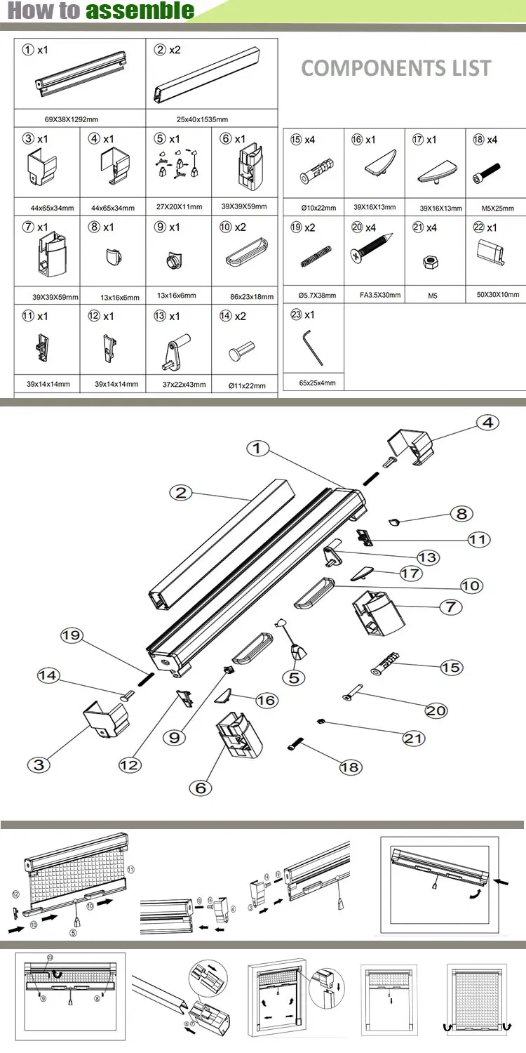 No Drilling Rolling Mosquito Net Window
