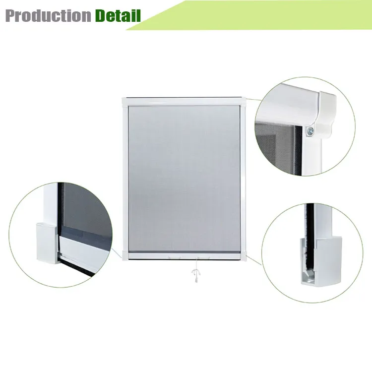 No Drilling Rolling Mosquito Net Window