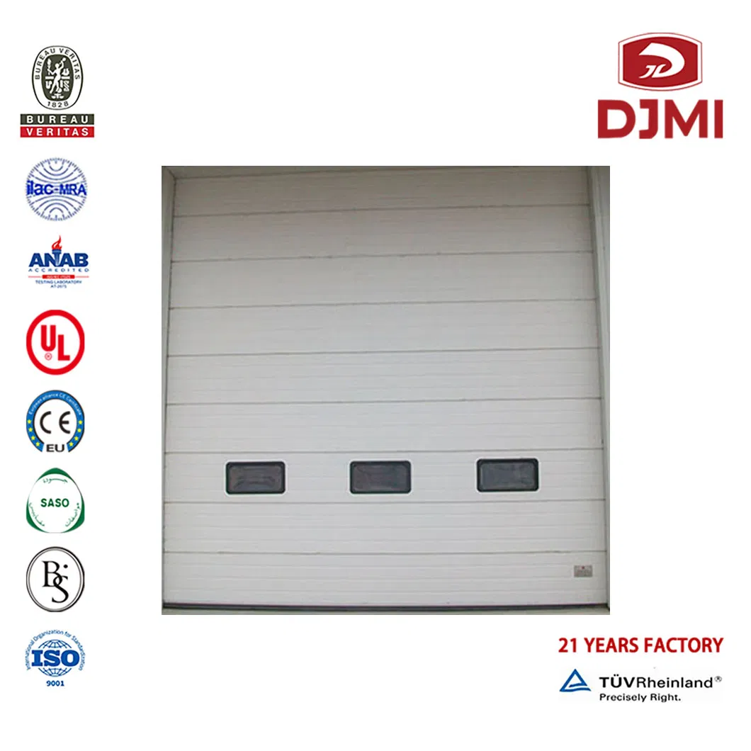 Professional Roll up Aluminum Panel Overhead Door Wood Garage Doo