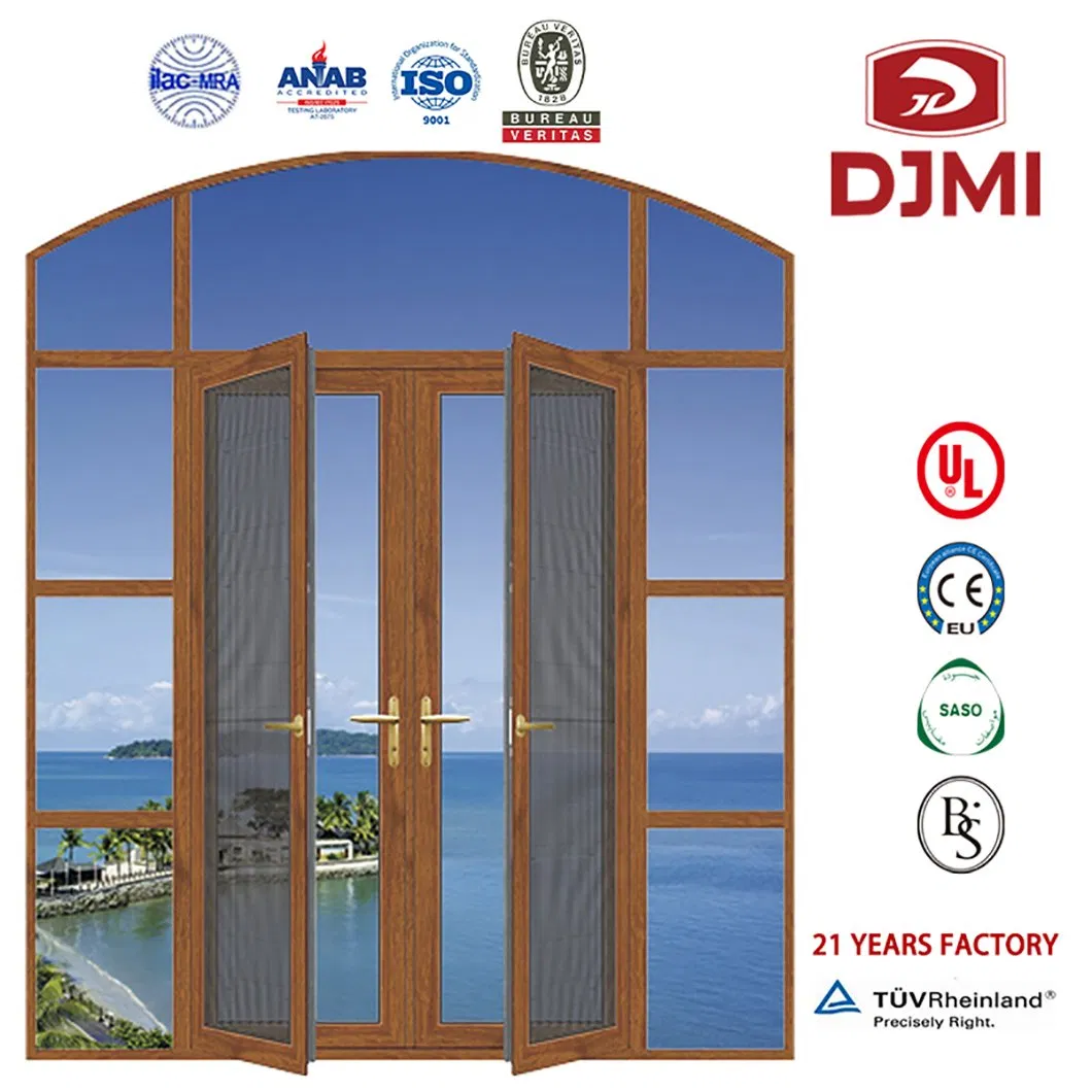 Professional Waterproof French Blind Inside Double Glass Window Casement Windoes for UK Italian Style Windows