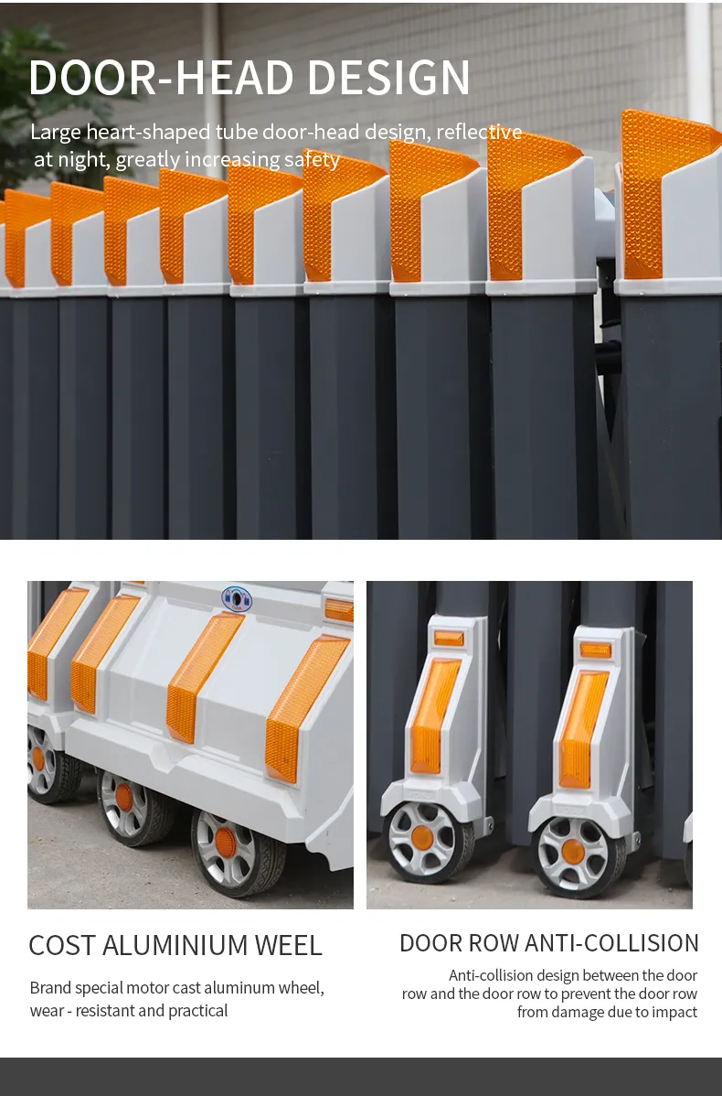 Qigong Aluminum Retractable Modern Driveway Gate