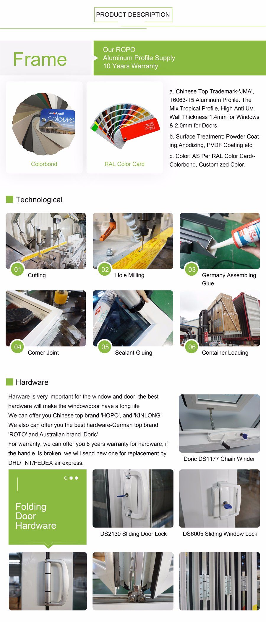 Red Color Aluminum Fixed Louvre Window with Fixed Screen