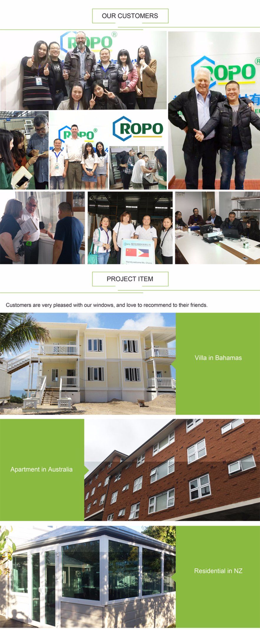 Red Color Aluminum Fixed Louvre Window with Fixed Screen