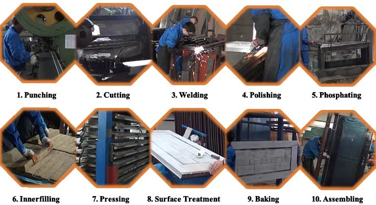 Single Waterproof Security Steel Doors