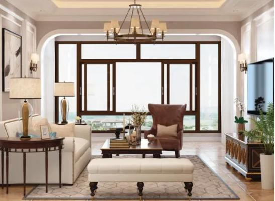 Sound and Heat Resistant Double Glazing Aluminium Opening Window