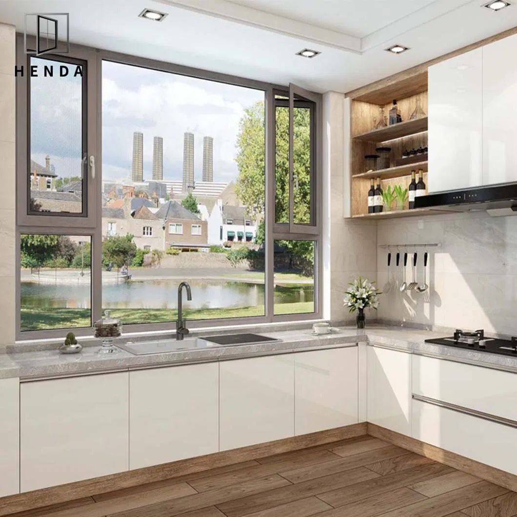 Sound Resistance Aluminum 5mm Low E Glass Aluminium Casement Window