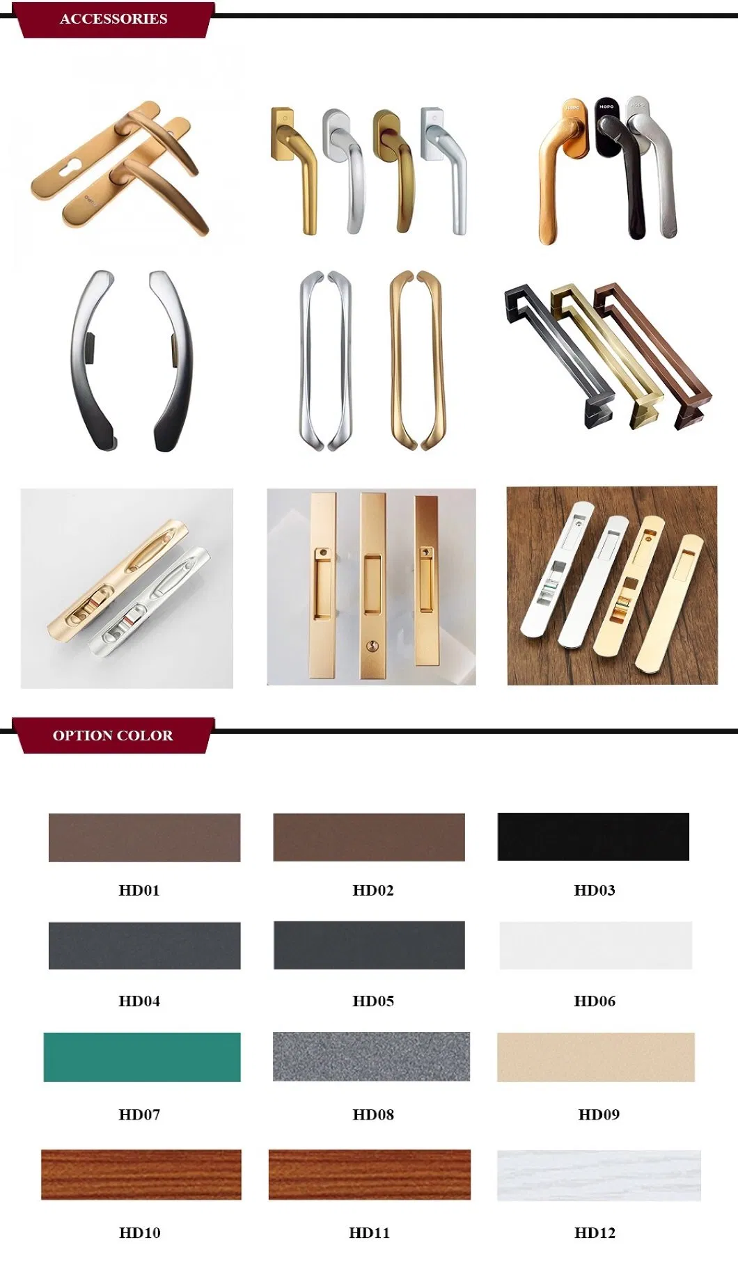 Sound Resistance Aluminum 5mm Low E Glass Aluminium Casement Window
