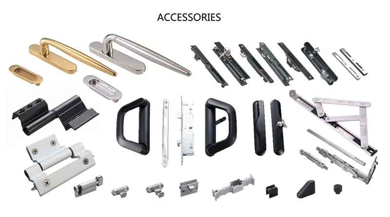 Thermal Break Grgyjz88b Aluminium Casement Window with Mosquito Net