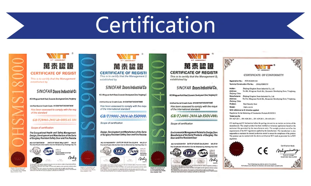 Top Level Modern Villa House Luxury Front Double Security Steel Door Designs