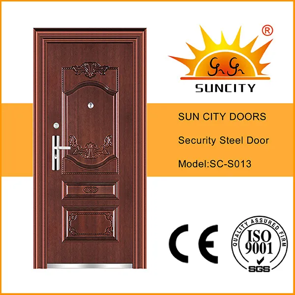 UV-Proof Copper Paint Steel Doors Single