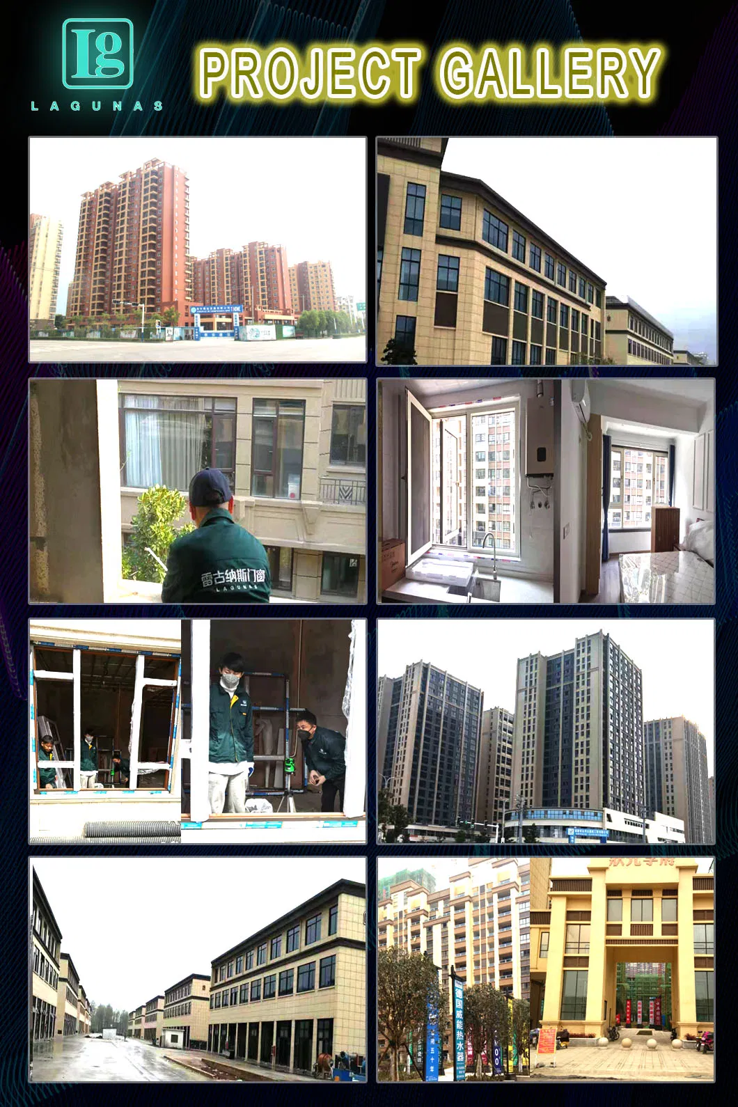 White Louvered Aluminum Window