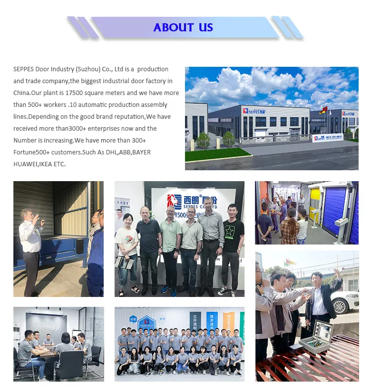 Wind Resistance Shelf Warehouse Plastic Rolling Door Interior Roll up Door 9X7