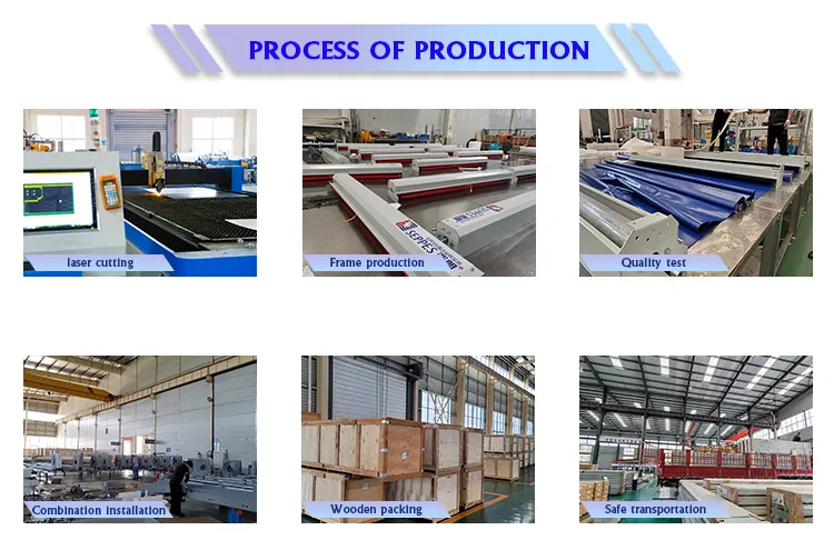 Wind Resistance Shelf Warehouse Plastic Rolling Door Interior Roll up Door 9X7