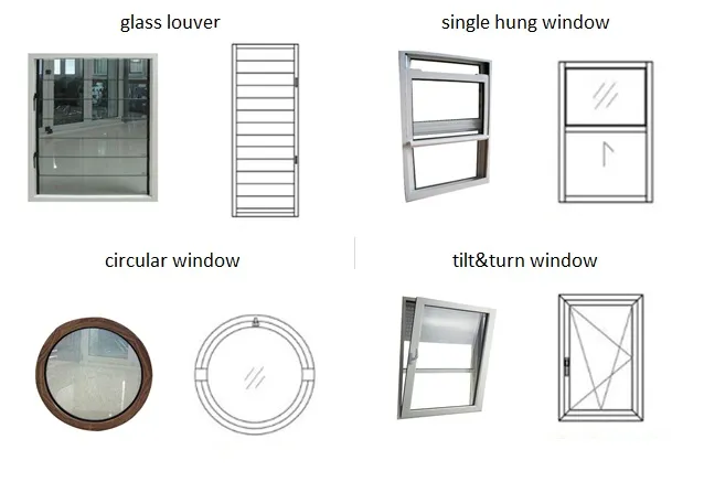 Window Ultra Double Glass Aluminum Alloy Line Fixed Slimline Window Slim Profile Aluminium Window