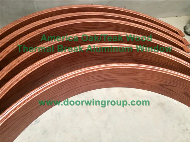 Wood Trim & Architraves for Solid Wood Aluminum Casement Window, Casement Window with Most Advanced Welding Technology